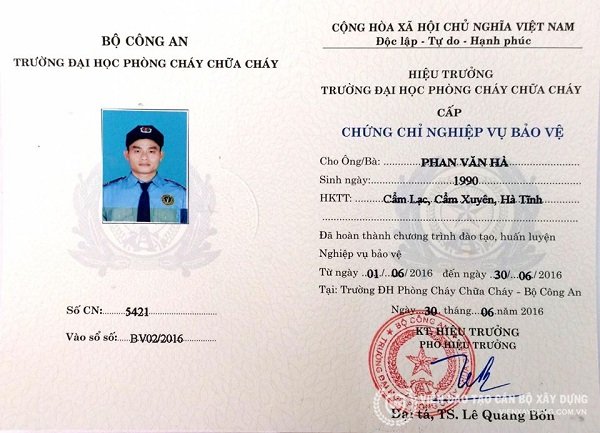 Dịch vụ làm chứng chỉ bảo vệ giá rẻ